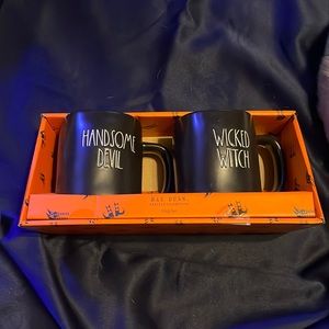 Rae Dunn Halloween mugs two pack new
